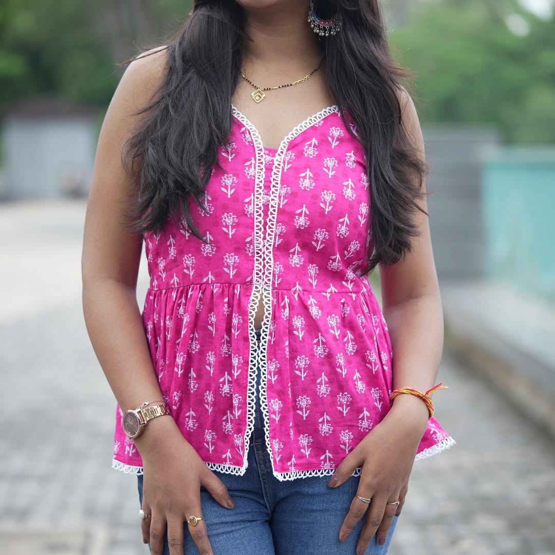 Gulabi Grace Peplum Top