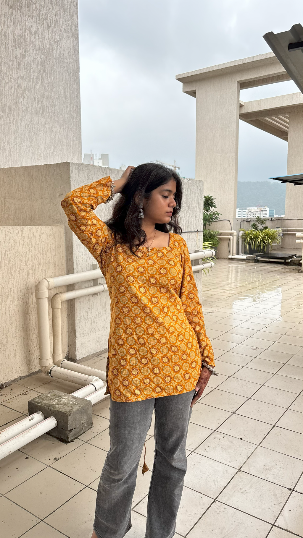 Mandala Muse Tie-Back Cotton Kurti