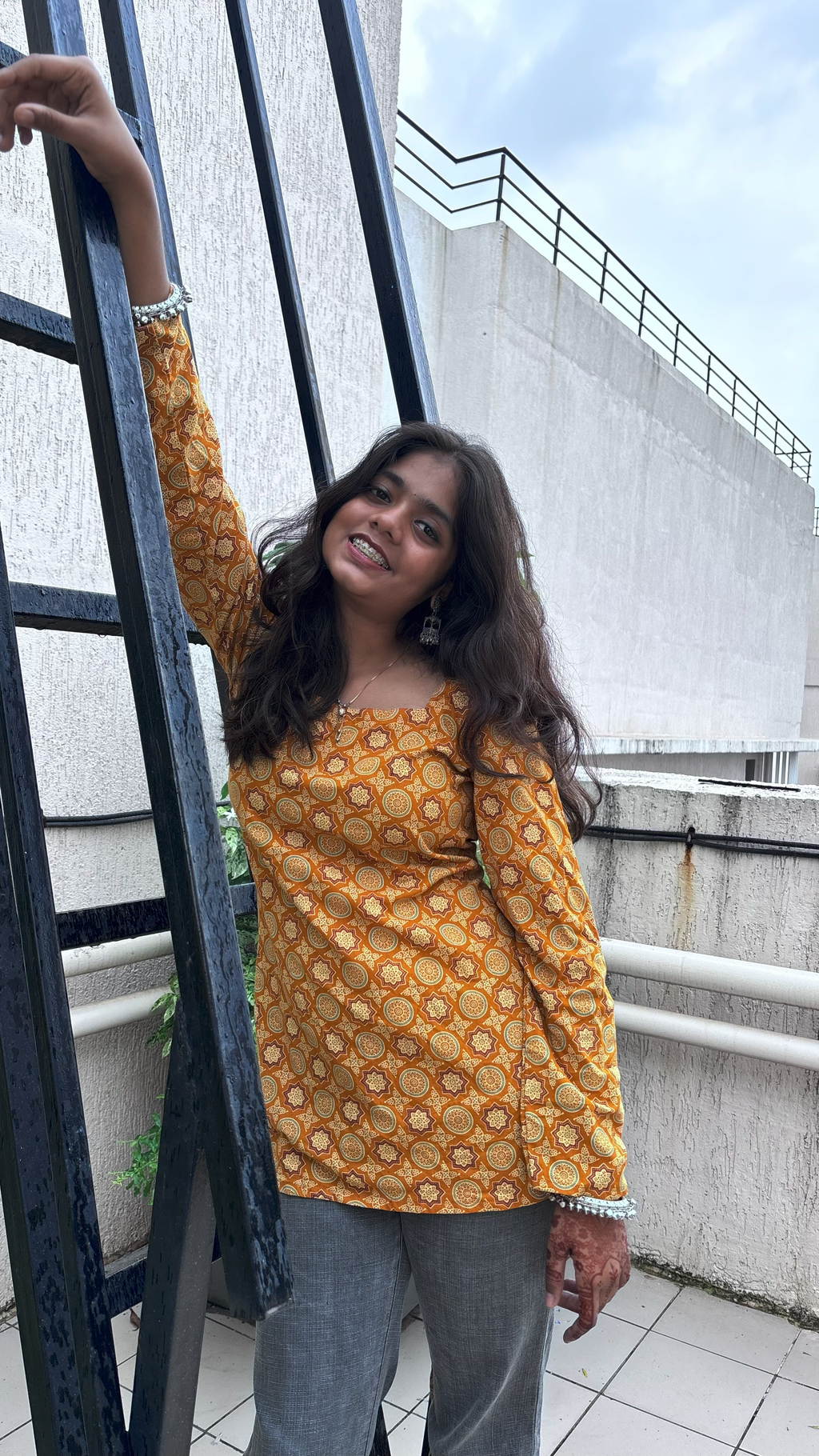 Mandala Muse Tie-Back Cotton Kurti