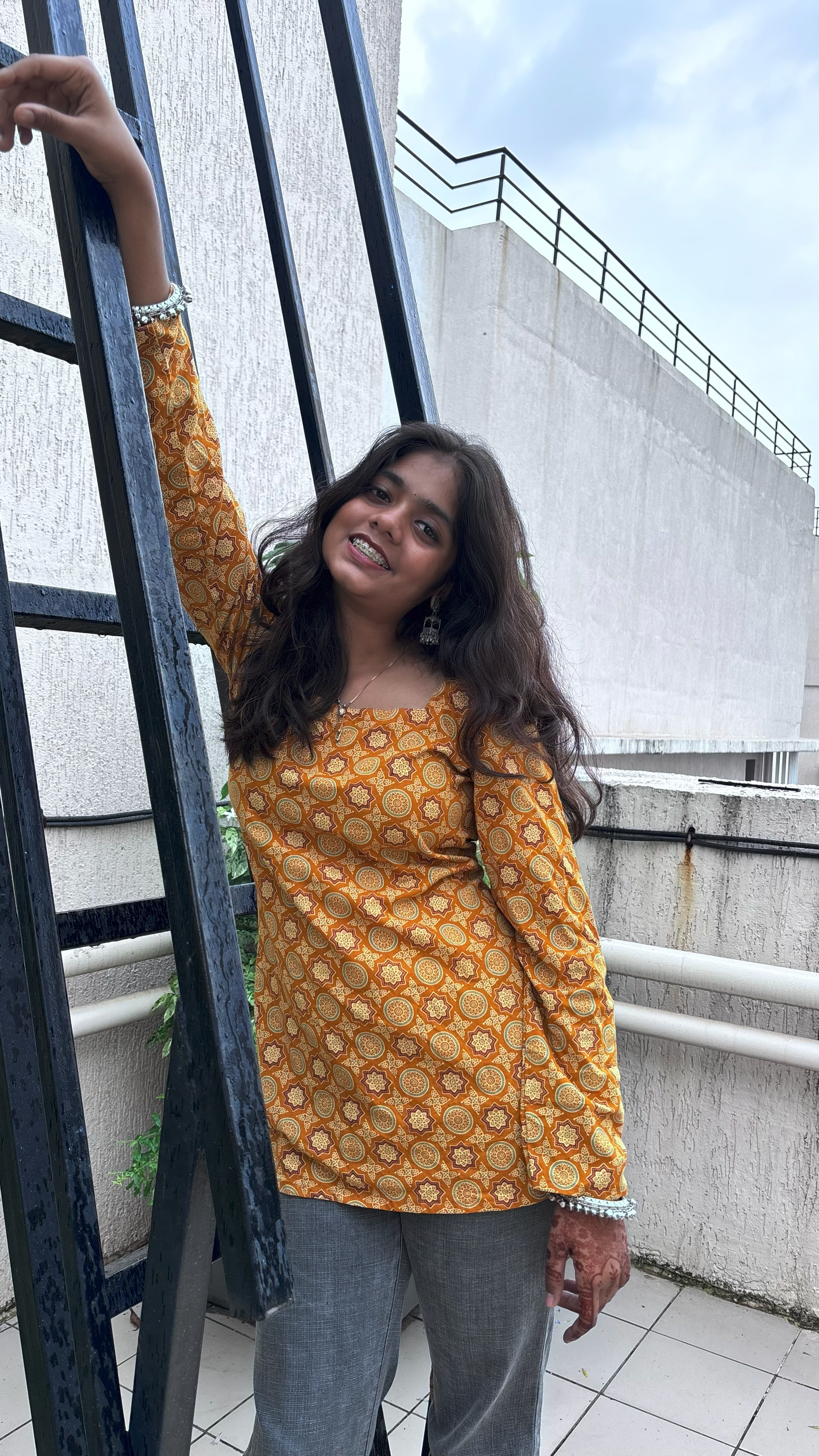 Mandala Muse Tie-Back Cotton Kurti