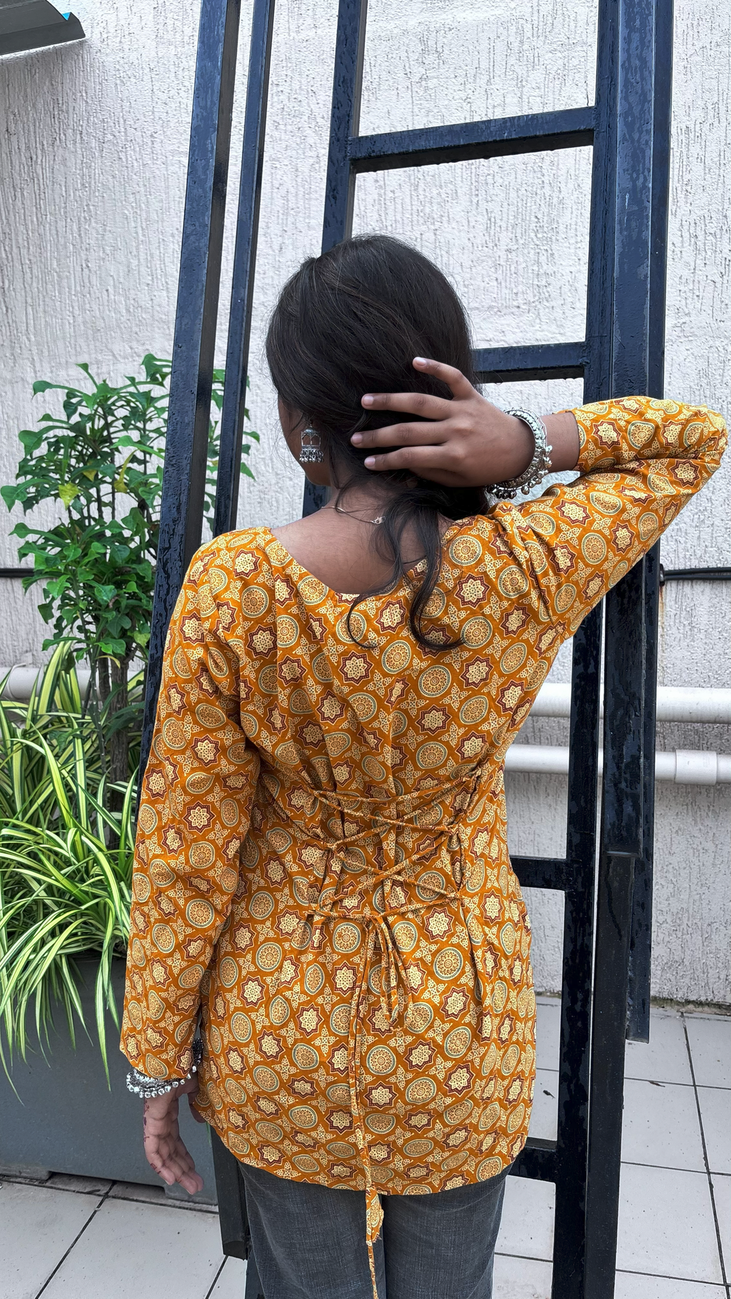 Mandala Muse Tie-Back Cotton Kurti