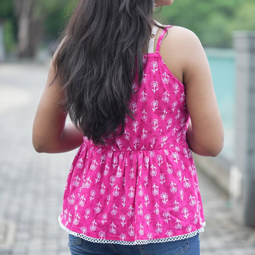 Gulabi Grace Peplum Top