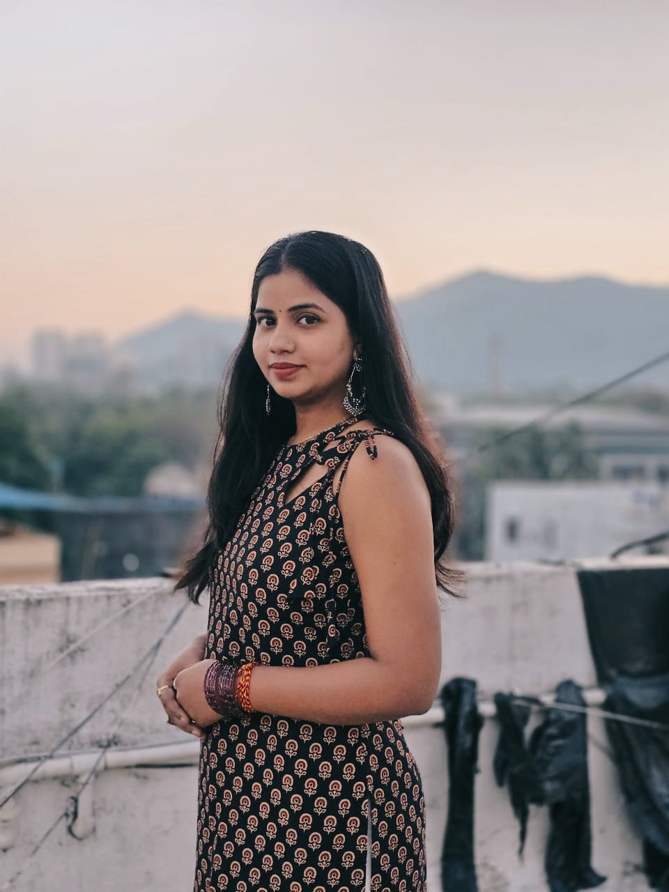 Kajal Kalyani Tie-Shoulder Kurti